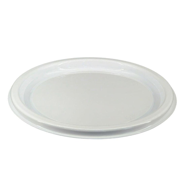 Value+ - CTP-12RBW - 12" Round Catering Tray - White PET