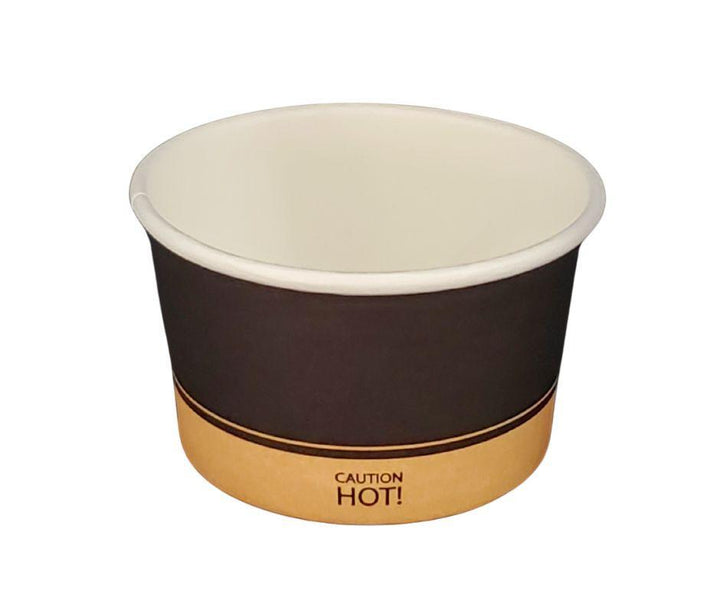Morning Dew - 4 oz Paper Containers - Ebony Print - 20 x 50 count