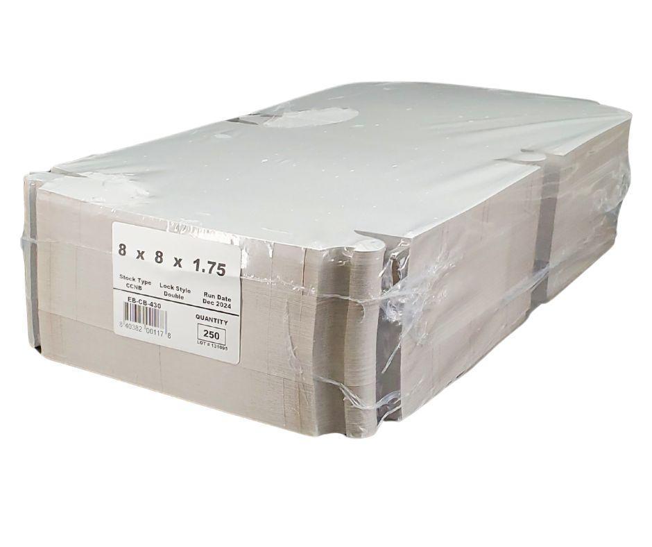 EB - Boîtes à gâteaux blanches - 8x8x1¾