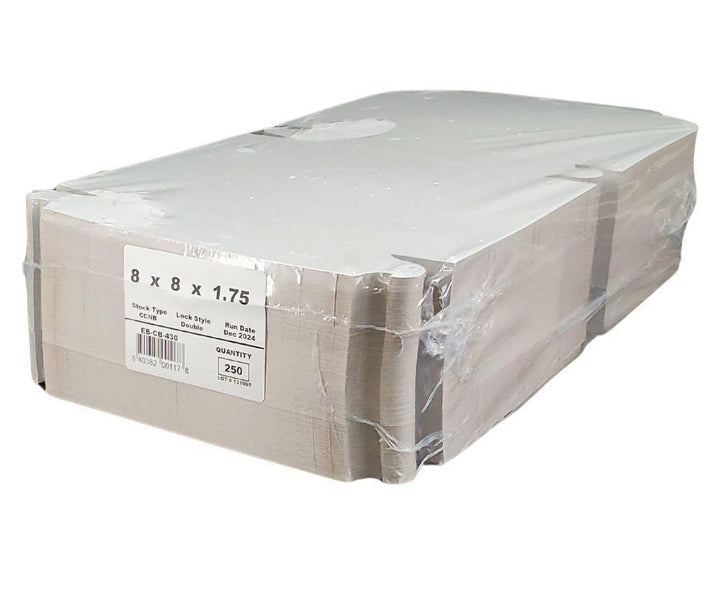 EB - Boîtes à gâteaux blanches - 8x8x1¾