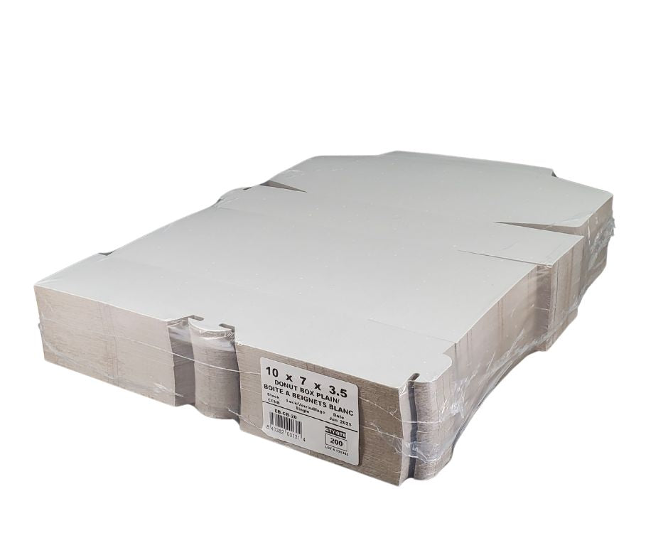 EB - Boîtes à gâteaux blanches - 10x7x3½