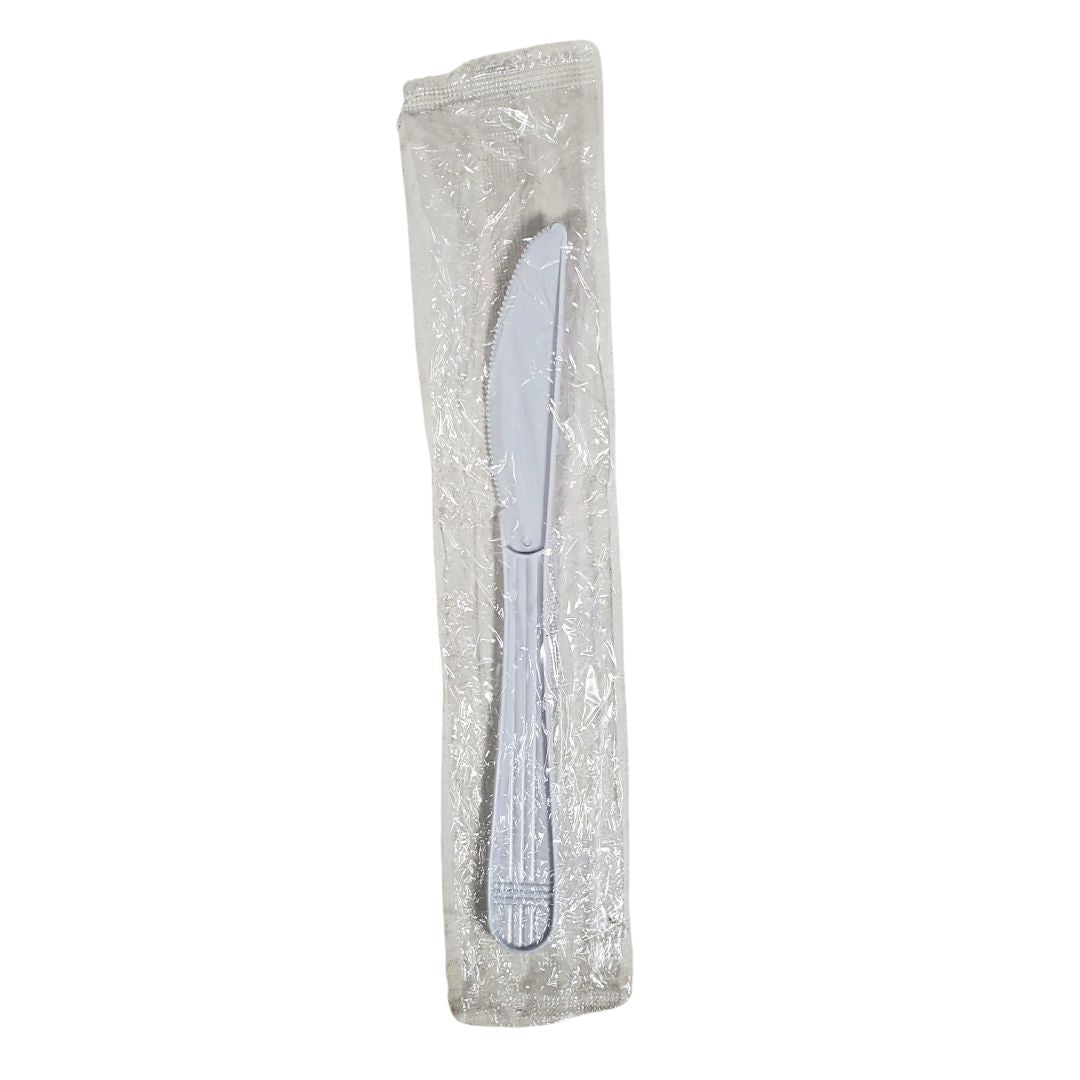 Value+ - Heavy - Plastic Knives - White - Ind. Wrapped - 1000 count