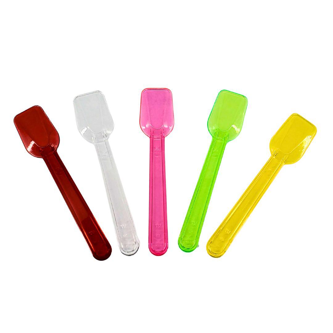 Value+ - Taster Spoon, Assorted Colours - Retail Pack - 4 x 500 count