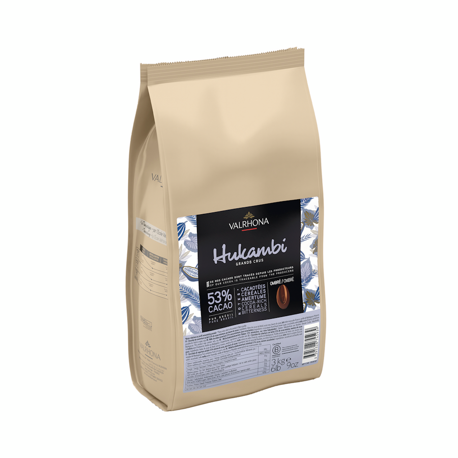 VALRHONA Hukambi 53% Brazil Milk Chocolate Couverture - Canadian Distribution - Ships Free Within Canada on Orders Above CAD $199