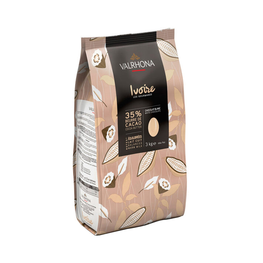 VALRHONA Ivoire 35% – White Chocolate Couverture - 3kg