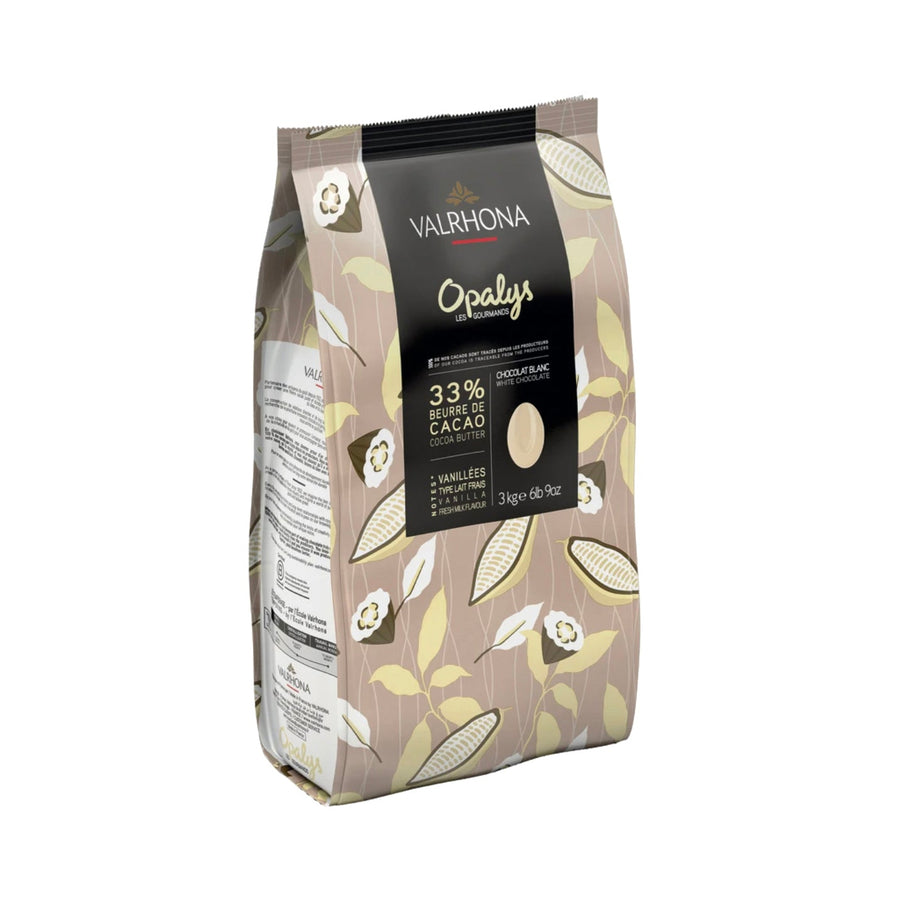 VALRHONA Opalys 33% – White Chocolate Couverture - 3kg