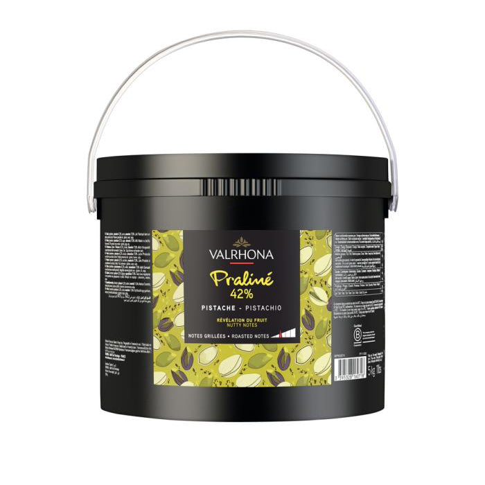 VALRHONA Pistachio Praliné 42% - Canadian Distribution - Ships Free Within Canada on Orders Above CAD $199