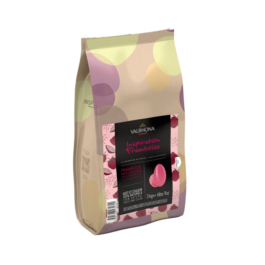 VALRHONA Raspberry Inspiration – Fruit Chocolate Couverture - 500g/3kg