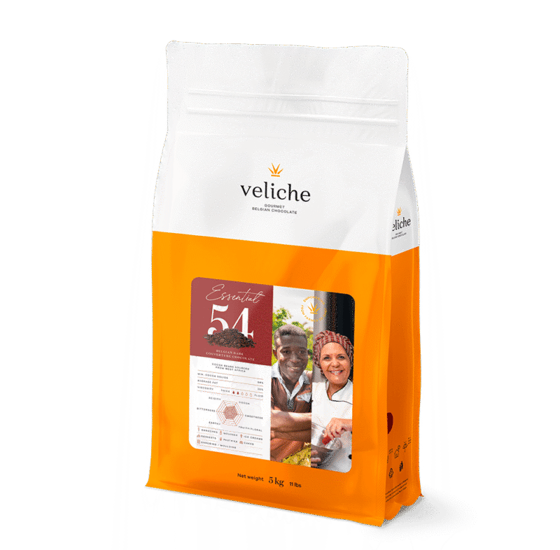 Veliche Essential 54 - Dark Chocolate Callets - 54% - Canadian Distribution