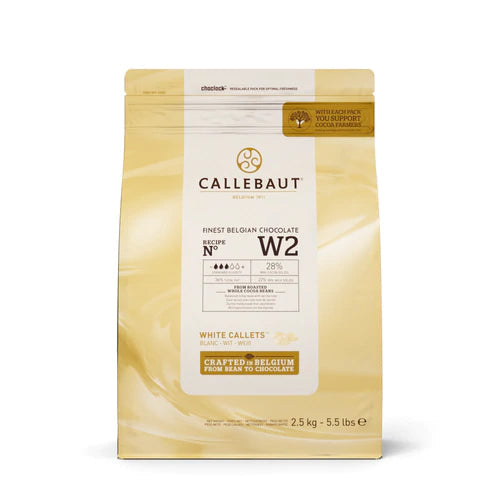 Callebaut White Chocolate W2 - 28% - 2.5kg Pack