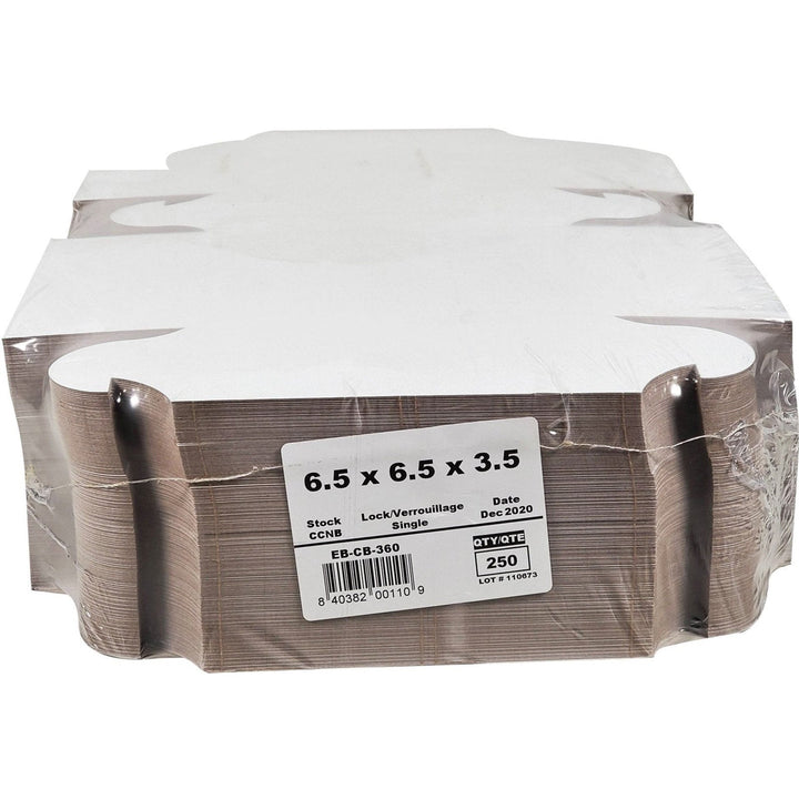 EB - Boîtes à gâteaux blanches - 6½x6½x3½