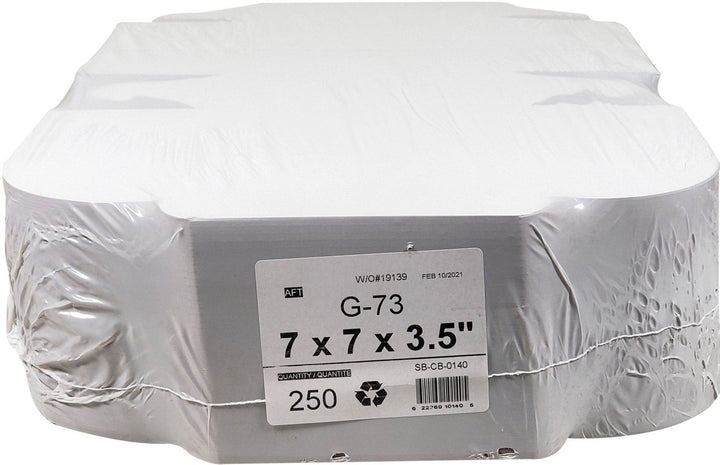 EB - Boîtes à gâteaux blanches - 7x7x3½
