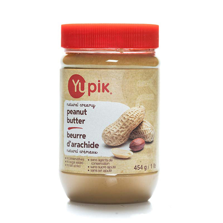 Yupik Natural Creamy Peanut Butter 8/454G - 8 X 454G Unit - Canadian Distribution - Ships Free Within Canada on Orders Above CAD $199