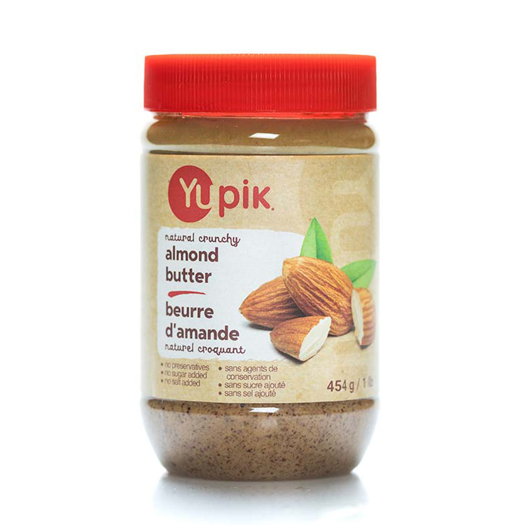 Yupik Crunchy Almond Butter 8/454G - 8 X 454G Unit - Canadian Distribution - Ships Free Within Canada on Orders Above CAD $199