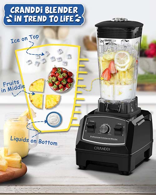 CRANDDI  Professional Blender YL-010 Black