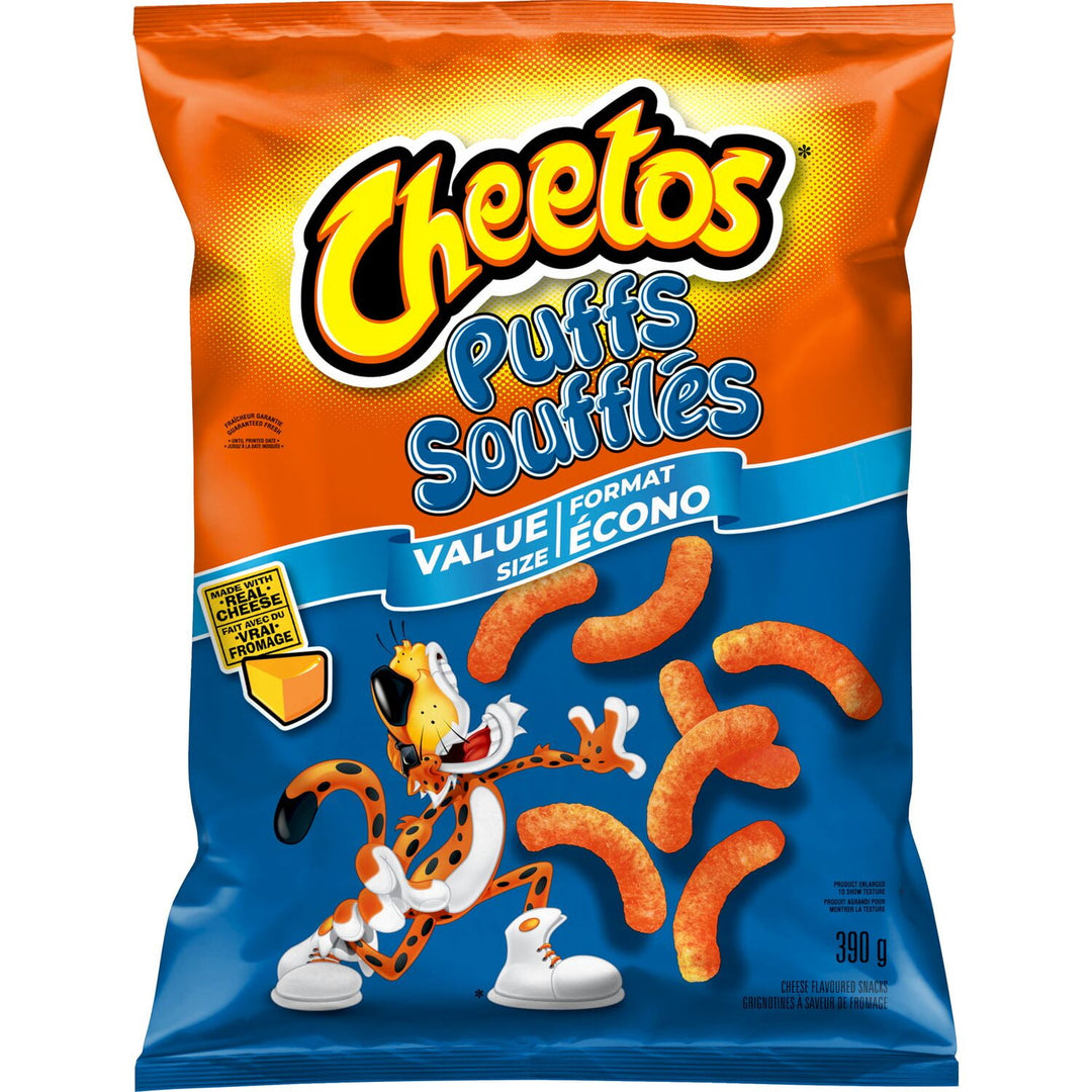 Snack Cheese Puffs - 8 x 390 g - Cheetos - Restaurant and Foodservice Ingredients - Canadian Distribution