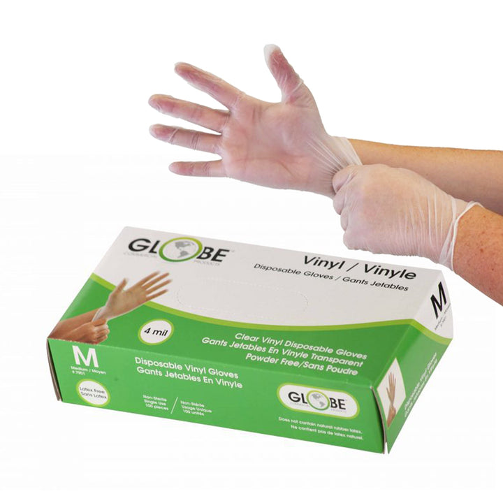 4 Mil Vinyl Gloves Powder-Free - Sold By The Case