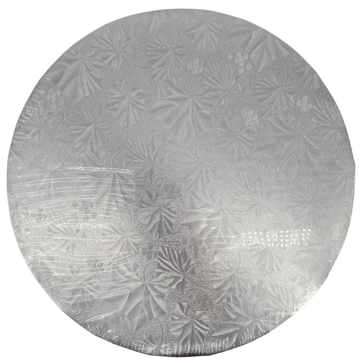 Enjay - Plateau à gâteau - Rond - Argenté - 10x1/4