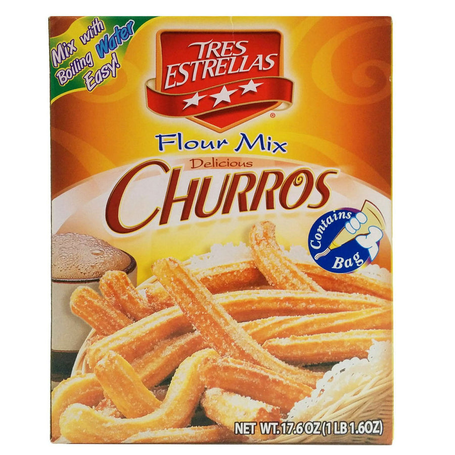 Flour Mix Churro - 12 x 500 g - Tres Estrellas - Restaurant and Foodservice Ingredients - Canadian Distribution