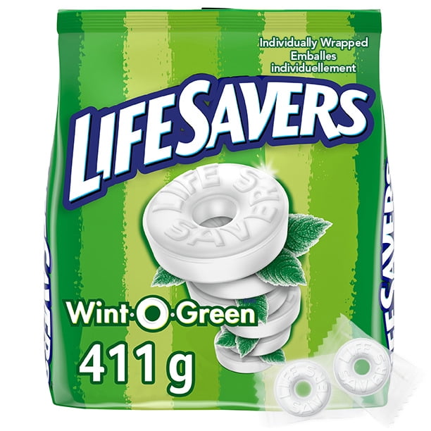 Candy Mint Wint-O-Green - 4 x 411.1 g - Lifesaver - Restaurant and Foodservice Ingredients - Canadian Distribution