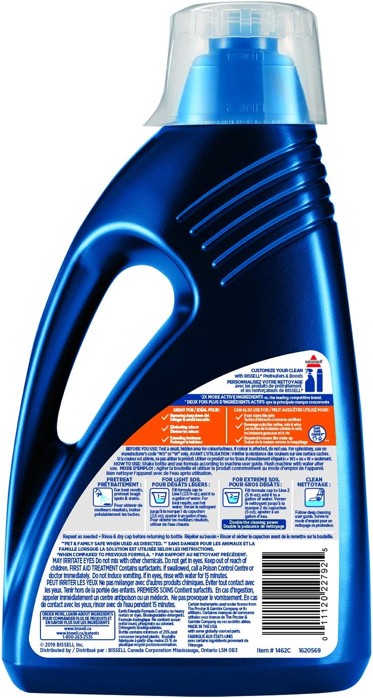 New Bissell Febreze with Gain Oxy - Machine Formula - Pack of 2 x 60 Oz - Canadian Distribution