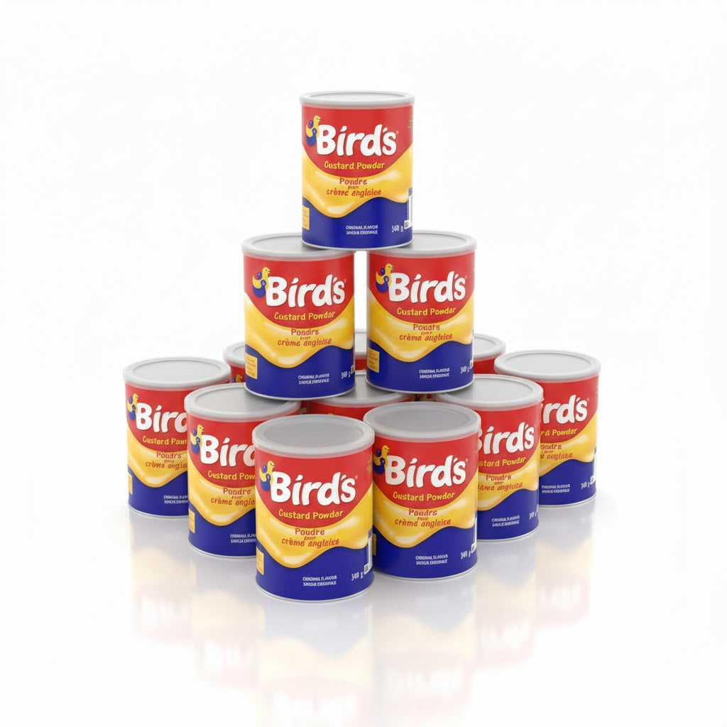 case of Bird's - Custard Powder - Dairy and Egg-Free - 12 x 340g - Canadian Distribution