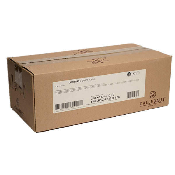 Callebaut RB1 - Pralines de chocolat Ruby Couverture - 2,5 KG - Boîte de 4 x 2,5 KG - Distribution Barry Callebaut Canada