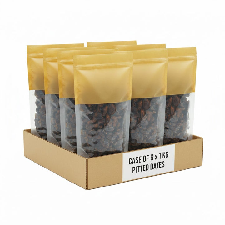 Case of Pitted Dates - 6 x 1KG - Canadian Distribution - Ships Free Within Canada on Orders Above CAD $199