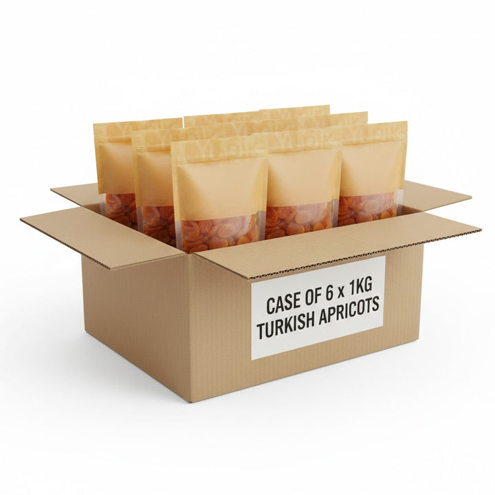 Case of Turkish Apricots - 6 x 1KG - Canadian Distribution - Ships Free Within Canada on Orders Above CAD $199