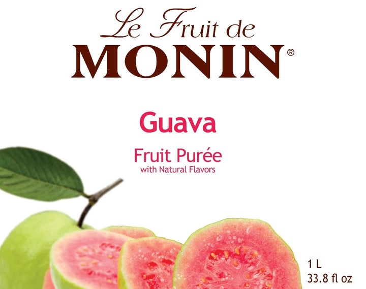Canada Distributor of Guava Purée - Monin - Premium Fruit Purees - 4 x 1L Plastic Bottle