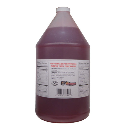 Snow Cone Syrup Cherry - 4 x 1 Gallon