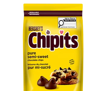 Chipits Semi-Sweet Chocolate Chips - 10KG - Chocolate Chip Pure - Canadian Distribution