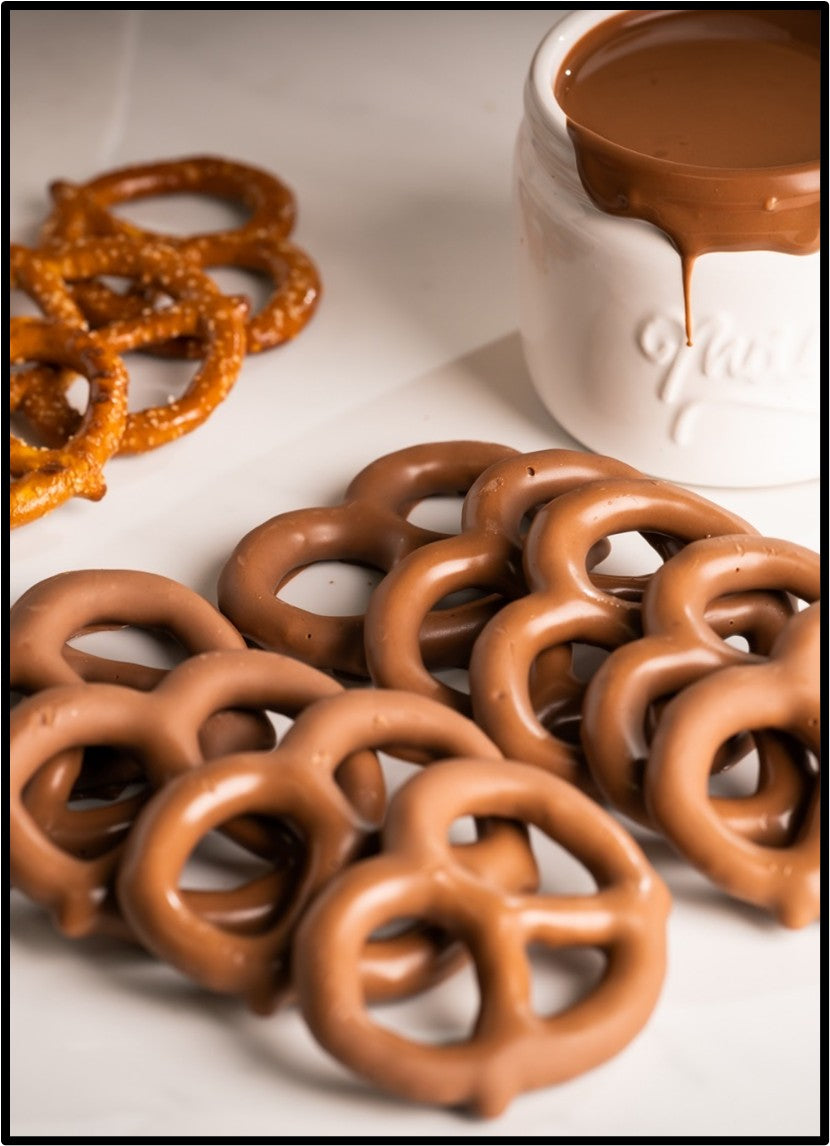 Milk Chocolate Covered Pretzels - Forrat's Chocolates - Canadian Distributor