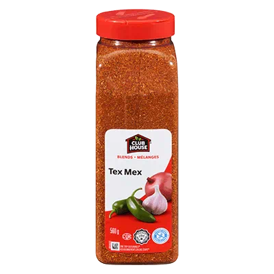 Tex Mex Blends - Spices and Seasonings - Clubhouse - 560gr. Jar - Case 12 x 560gr. Jars - Canadian Distributor and Supplier