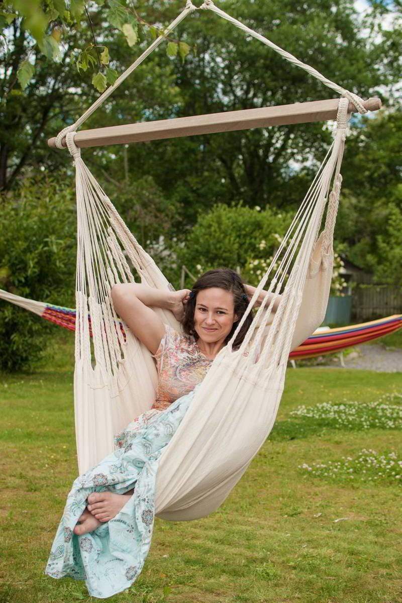 Colombian Hammock Chair with Universal Chair Stand - Part of the Collective Marketplace Collection
