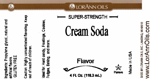 Cream Soda Flavoring - Super Strength Flavor 1 oz., 16 oz., 1 Gallon