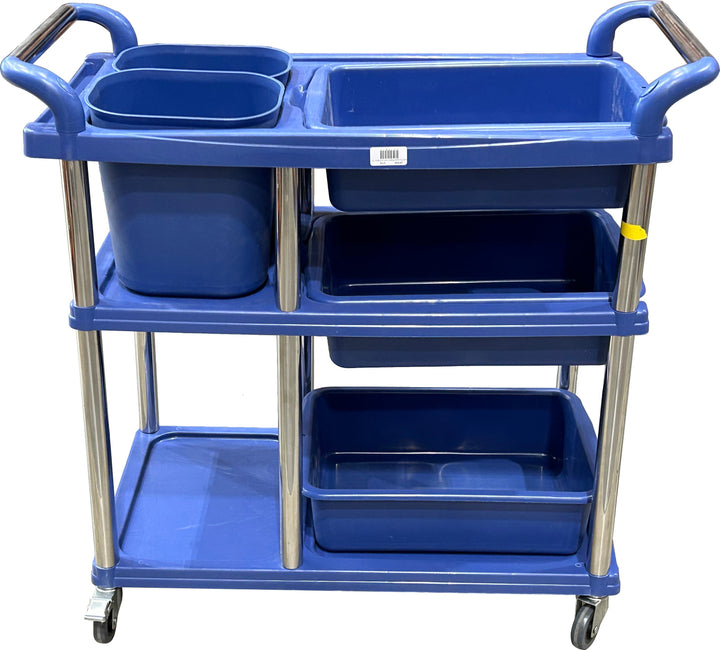 Spartano - Restaurant Cart w/ 3 Trays + 2 Buckets - 4880