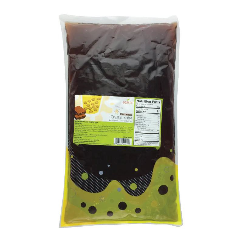 Brown Sugar Crystal Boba - Jelly Boba - Bossen Canada - Bubble Tea Distribution/Wholesale 