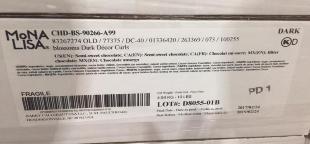 Dark Decor Chocolate Curls Candy Toppings | TR Toppers C015-100 | Premium Dessert Toppings, Mix-Ins and Inclusions | Canadian Distribution