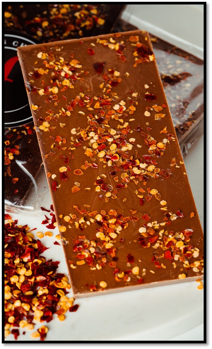 Dark Chocolate Chili Bar - 100g - Forrat's Chocolates - Canadian Distributor