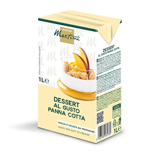 Panna Cotta UHT Dessert Mix - 1L Brik - Case of 12 - Canadian Distributor