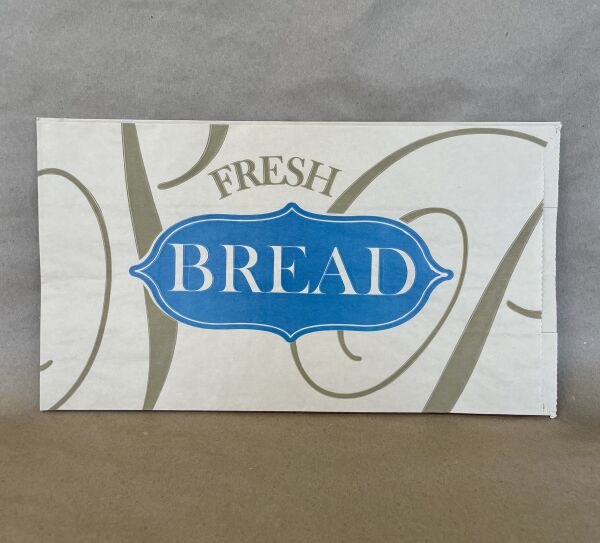 Kraft Printed Bread Bag 9" x 6" x 16" 1000cs