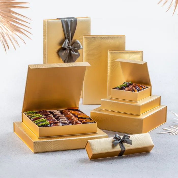 Gold Palm Gift Box - Bateel Premium Dates - Luxury Gifts