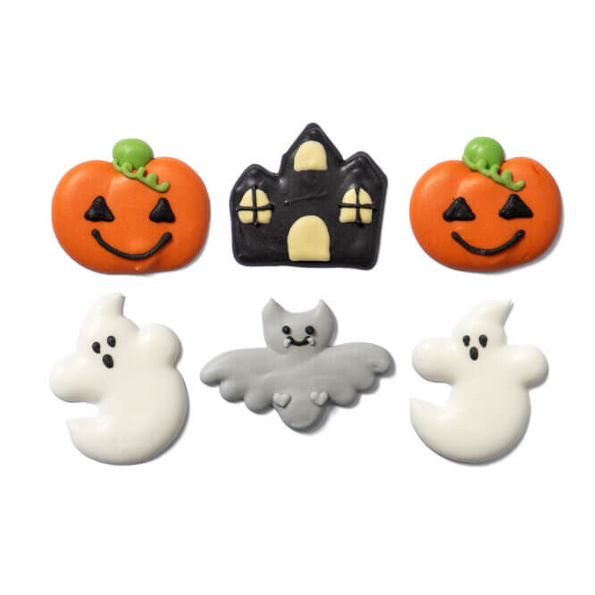 Halloween Fantasy Sugar Decorations – Handmade, 6 pcs - Canadian Distribution - Ships Free Within Canada on Orders Above CAD $199