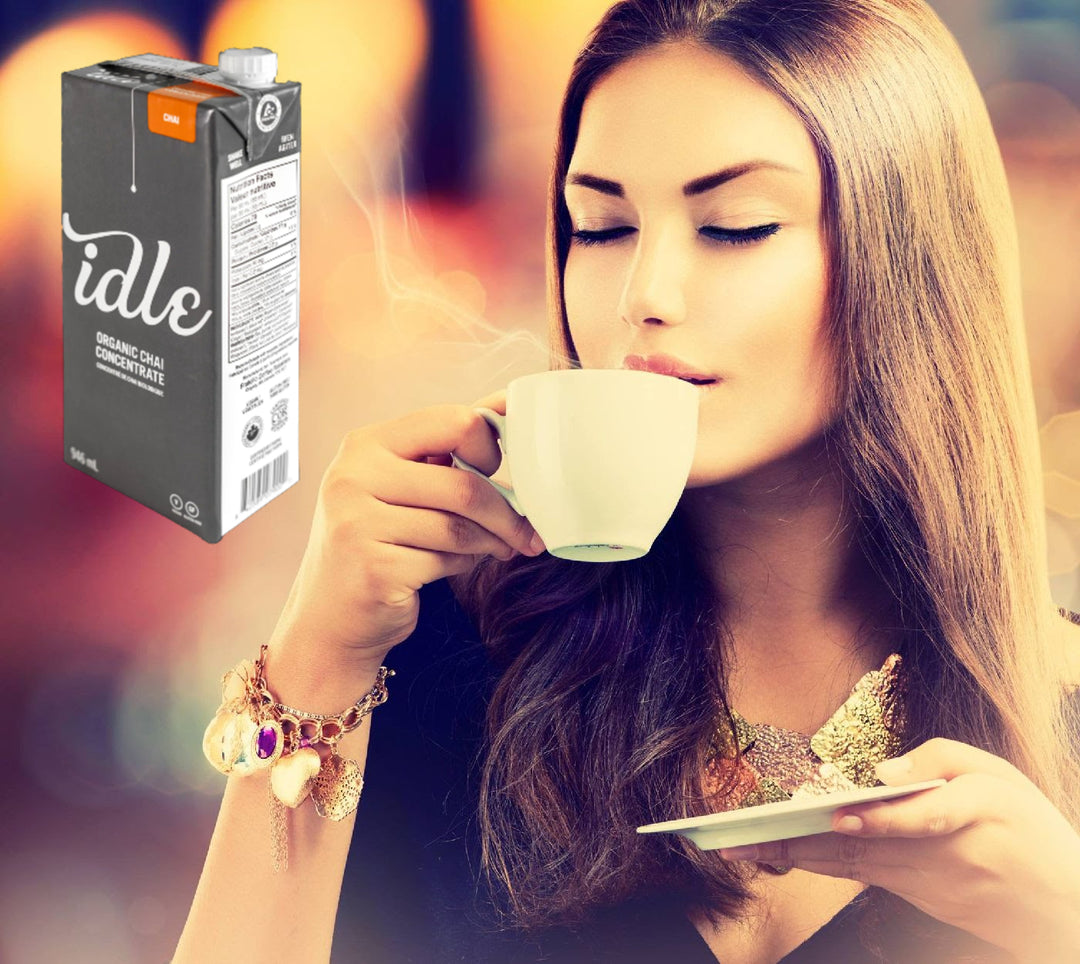 Karak Indian Pakistani Style Chai Mix - Idle Chai Mix - Chai Concentrate - Organic - Vegan - Gluten-Free - Clean Label - Shelf-Stable Liquid Chai Mix - Made in Canada - Canadian Distribution