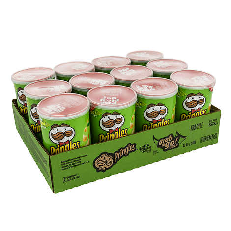 Chip Sour Cream Onion Pringles - 12 x 67 g - Pringle - Restaurant and Foodservice Ingredients - Canadian Distribution