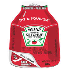 Ketchup Packet Dip & Squeeze - 300 x 24 mL - Heinz - Restaurant and Foodservice Ingredients - Canadian Distribution
