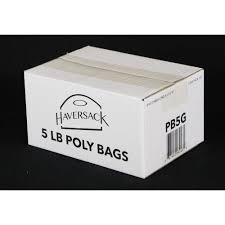 Bag Poly Clear 5 lb. 5 x 3x14 500 ct. - 500 x 5 lb - Haversack Non F - Packaging and Accessories - Restaurant Supplies and Equipment - Canadian Distribution