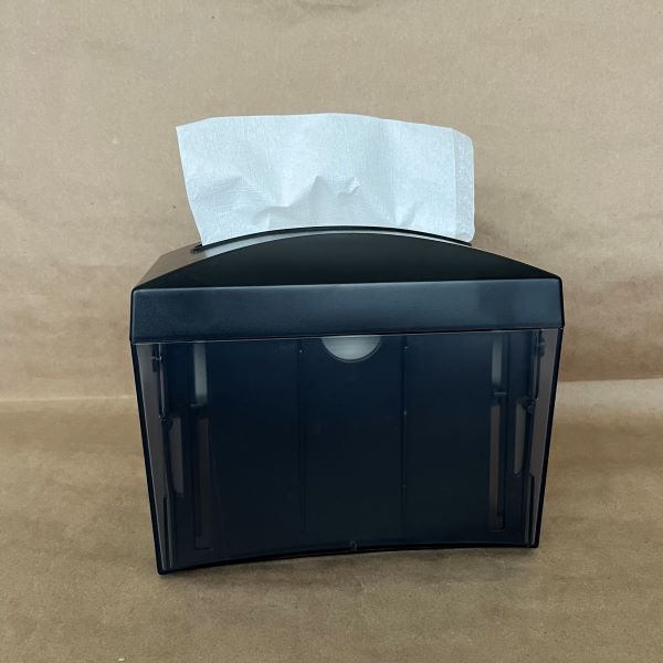 Black One Nap Napkin Dispenser - Disposable Take Away Food Packaging - Canadian Distribution