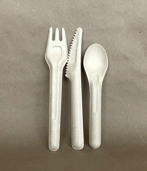 6.5" Natural Sugarcane Fork 1000cs - Disposable Take Away Food Packaging - Canadian Distribution